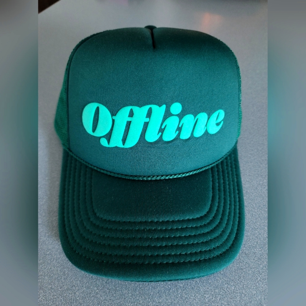 Green 'Offline' Trucker Hat